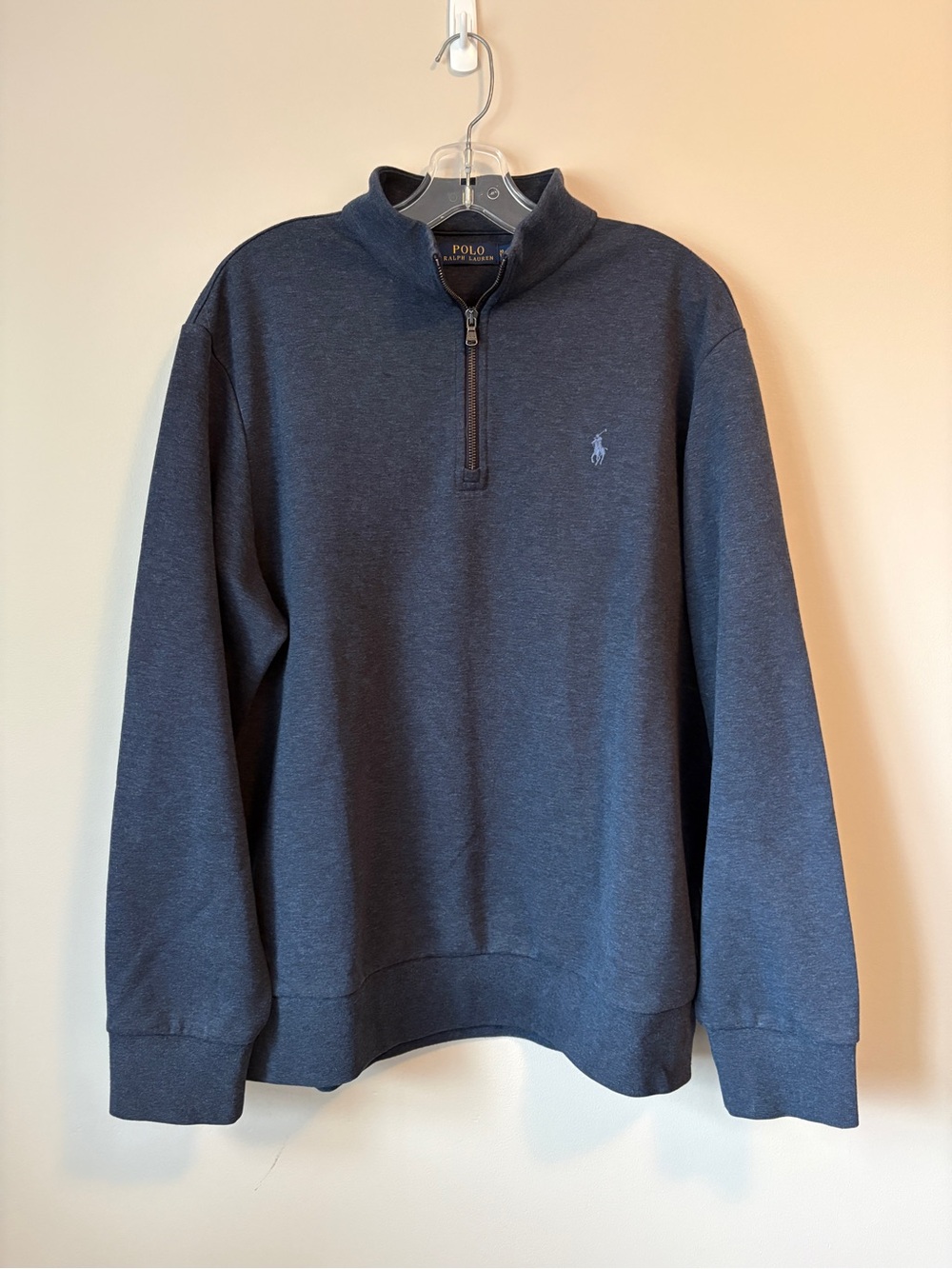 Polo Ralph Lauren Luxury Fleece Quarter Zip Pullover Sweatshirt X-Large XL